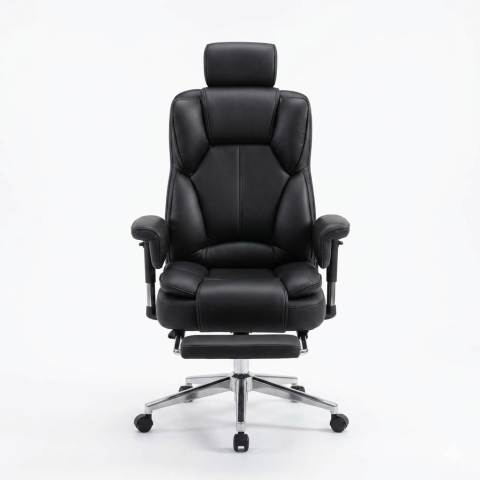 Executive Ergonomic Office Chair Boss Modern Premium Comfort Long Hours High Back Support  Leather