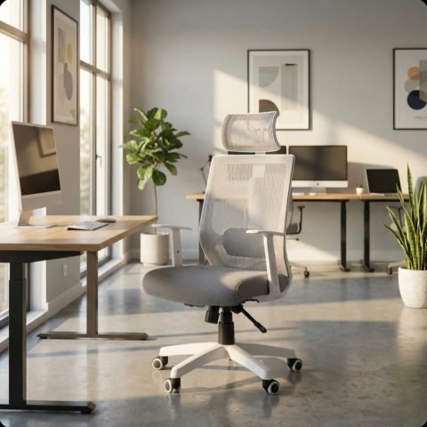 Stainless Steel and Mesh Medical Office Chair- Multi Colors متعدد الالوان