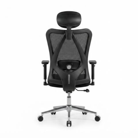 Office Desk Chair, Ergonomic Computer Chair with Adjustable Headrest and Lumbar Support,High Back Executive Swivel Chair(Black)