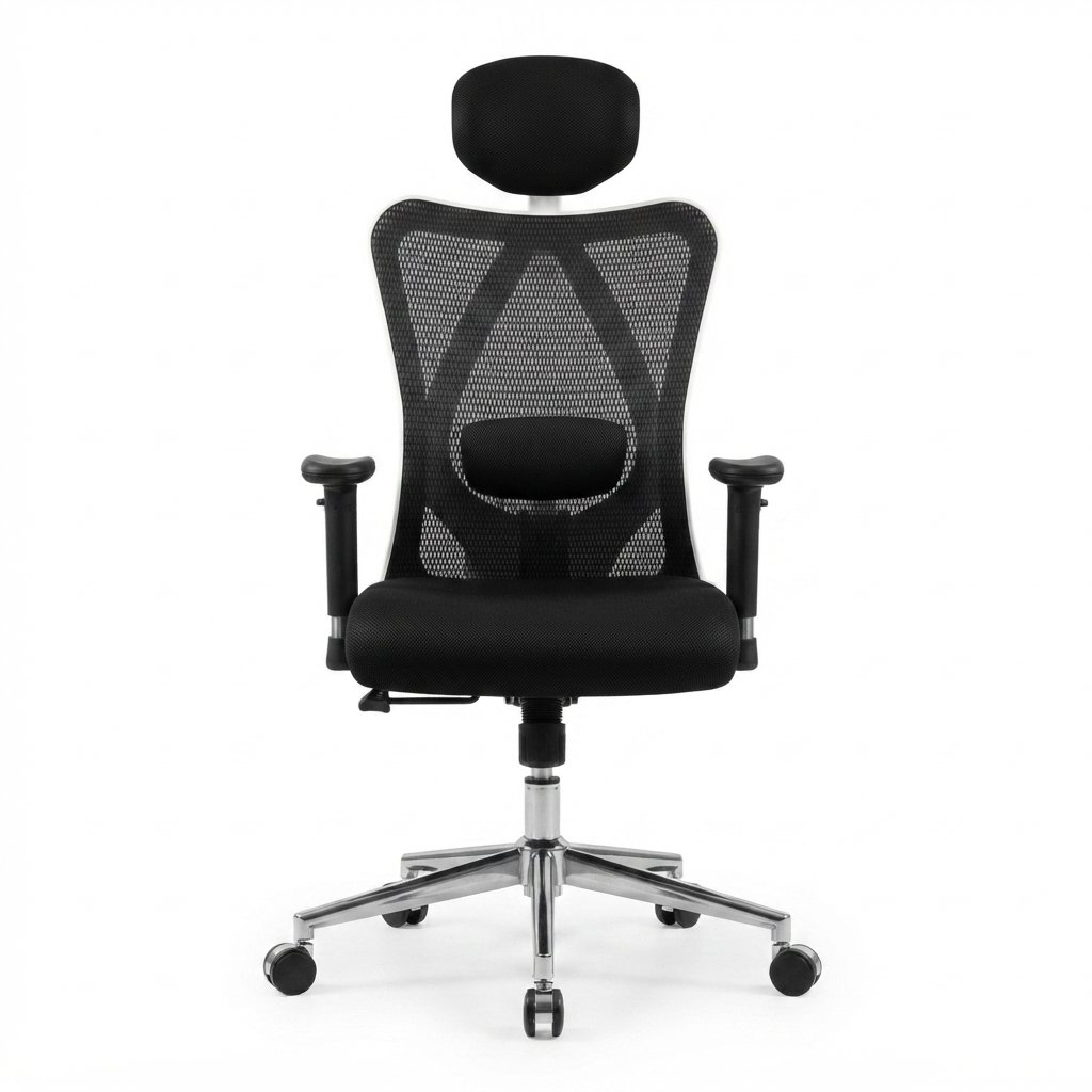 Office Desk Chair, Ergonomic Computer Chair with Adjustable Headrest and Lumbar Support,High Back Executive Swivel Chair - Image 4