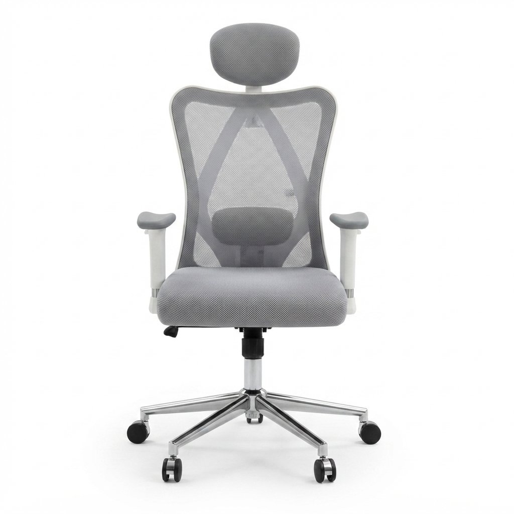 Office Desk Chair, Ergonomic Computer Chair with Adjustable Headrest and Lumbar Support,High Back Executive Swivel Chair - Image 3