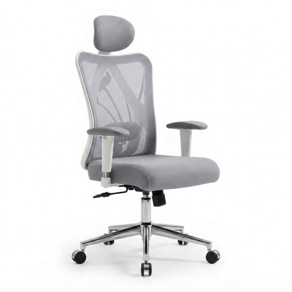Office Desk Chair, Ergonomic Computer Chair with Adjustable Headrest and Lumbar Support,High Back Executive Swivel Chair