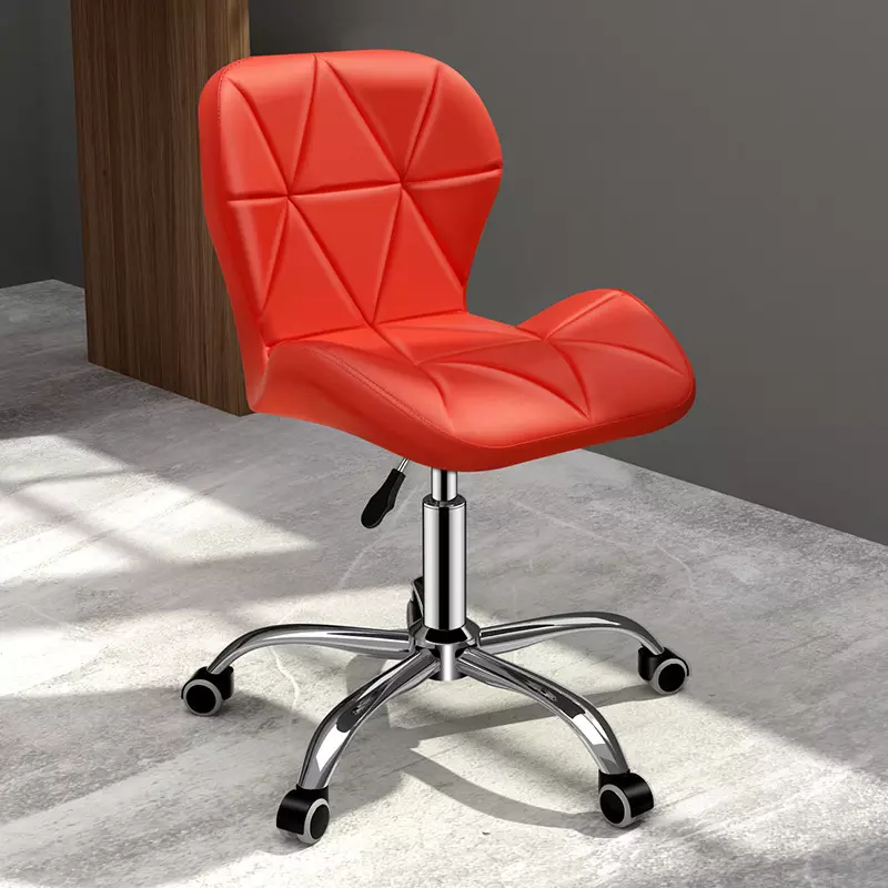 Computer Desk Chair Black Velvet Fabric Office Chair Height Adjustable Upholstered Seat Swivel Chair For Desk Home Office - Image 4