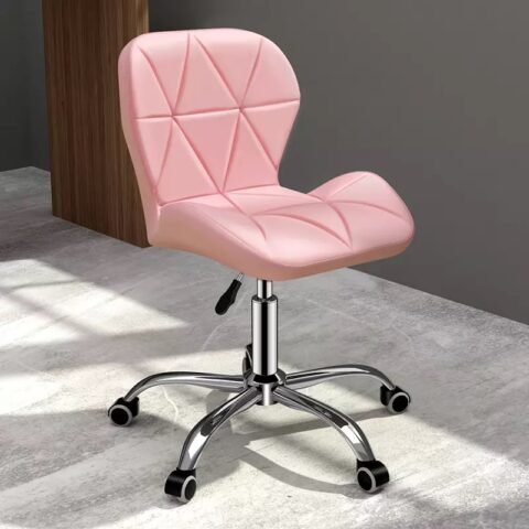 Computer Desk Chair Black Velvet Fabric Office Chair Height Adjustable Upholstered Seat Swivel Chair For Desk Home Office