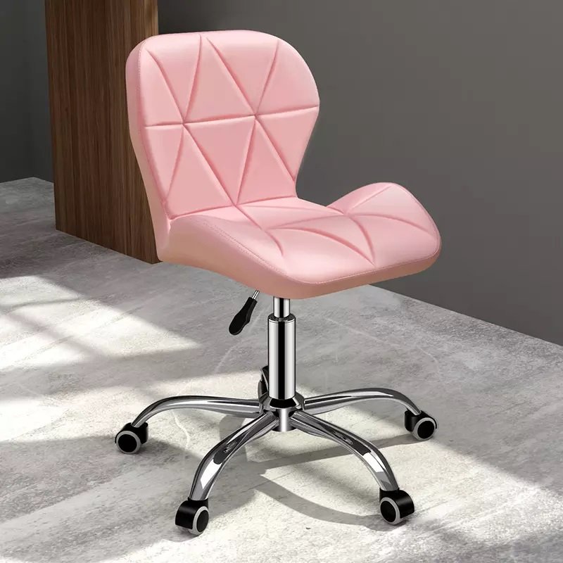Computer Desk Chair Black Velvet Fabric Office Chair Height Adjustable Upholstered Seat Swivel Chair For Desk Home Office