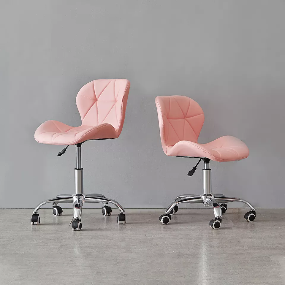 Computer Desk Chair Black Velvet Fabric Office Chair Height Adjustable Upholstered Seat Swivel Chair For Desk Home Office - Image 6
