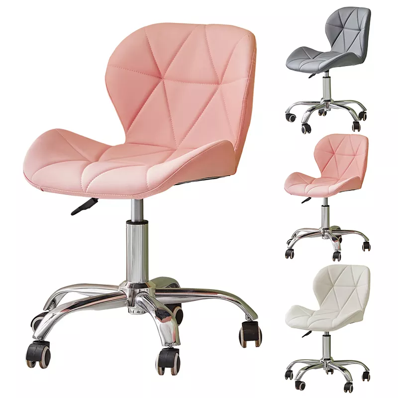 Computer Desk Chair Black Velvet Fabric Office Chair Height Adjustable Upholstered Seat Swivel Chair For Desk Home Office - Image 10